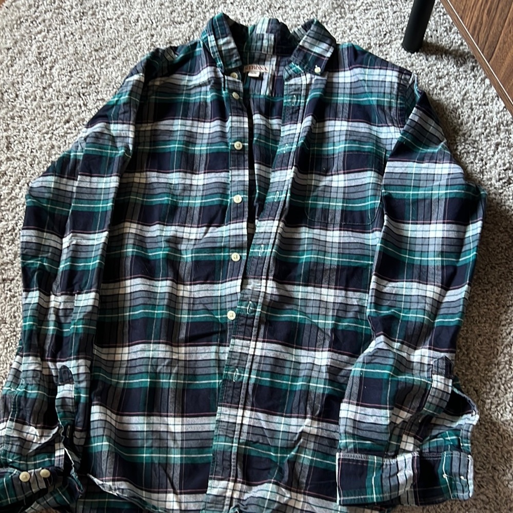 Men's Merona Button-down Long-sleeved Shirt, S